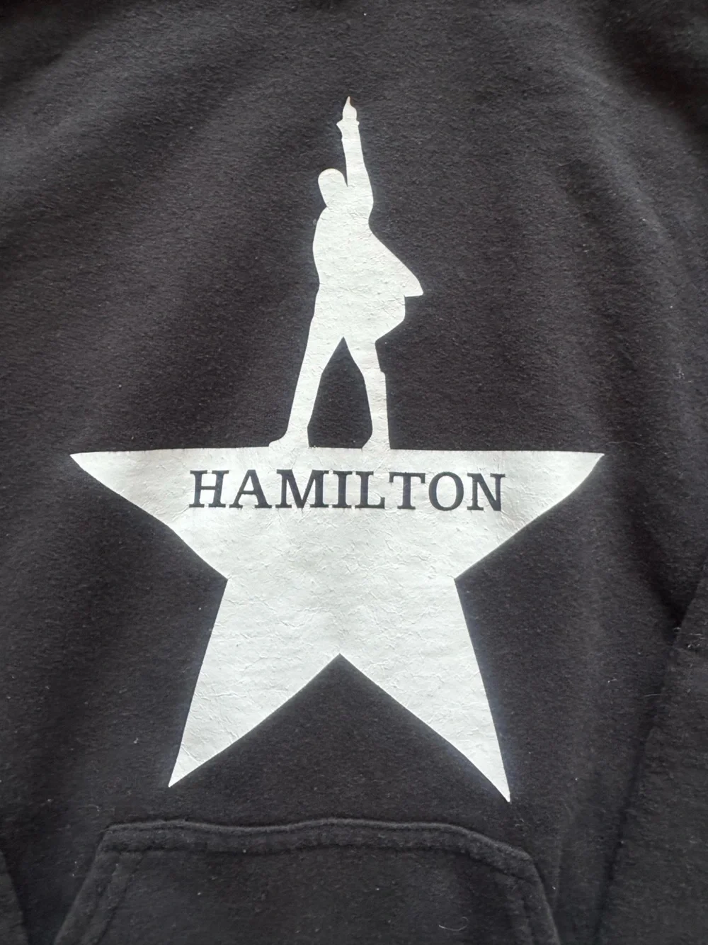 Custom Hamilton Black Hoodie Merch !! size teen S